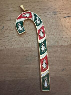 Wallace “Santa Penguin” Candy Cane ornament 2012